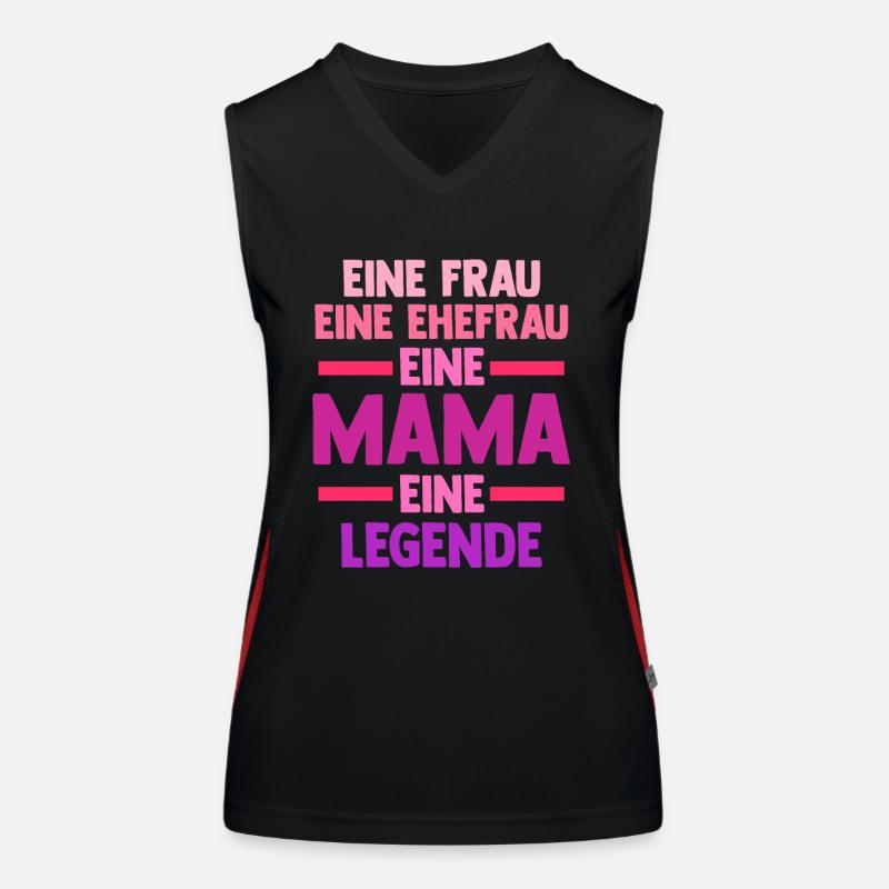 Ehefrau Mutter Mama Funktionelles Kontrast-Tank Top für Frauen