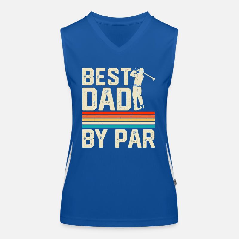 Golf Golfer Papa Funktionelles Kontrast-Tank Top für Frauen