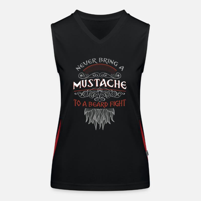 Beard Lover Bearded Man Never Funktionelles Kontrast-Tank Top für Frauen