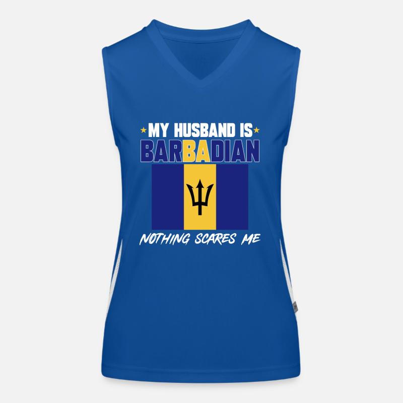 Barbados flag Barbadian bayan Women's Functional Contrast Tank Top