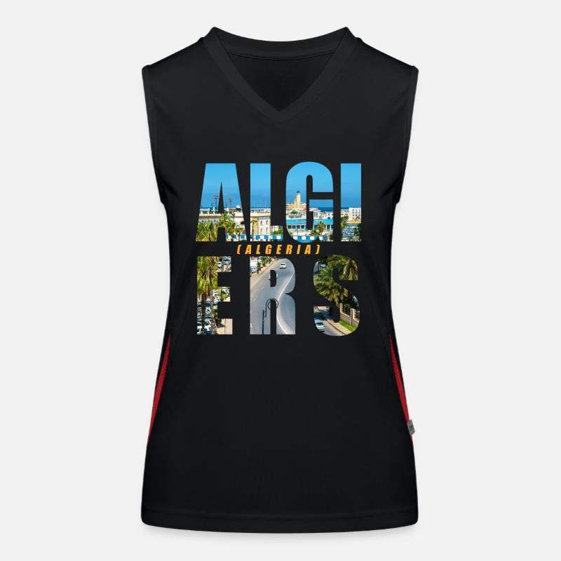Algier Algerien Souvenir Funktionelles Kontrast-Tank Top für Frauen