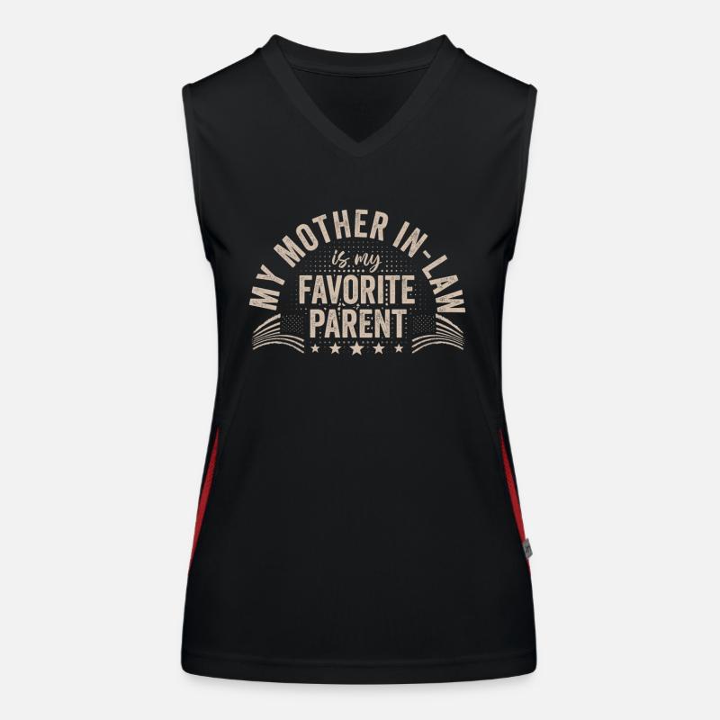 Meine Schwiegermutter ist meine Lieblingsmutter Funktionelles Kontrast-Tank Top für Frauen