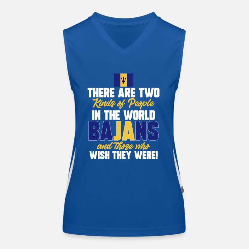 Barbados flag Barbadian bayan Women's Functional Contrast Tank Top