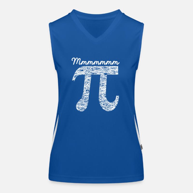 Mmmm Pi Day Mignon Math 3.14 Sciences Mathématiques Débardeur respirant contrasté Femme