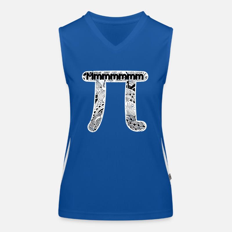 Mmmm Pi Day Cute Math 3.14 Wissenschaft Mathematik Funktionelles Kontrast-Tank Top für Frauen