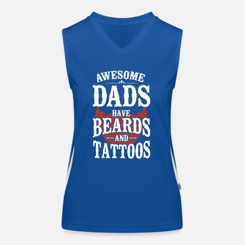 Beard Lover Bearded Man Dad Funktionelles Kontrast-Tank Top für Frauen
