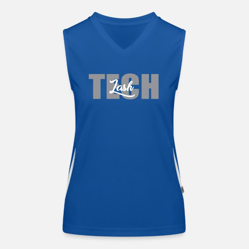 Lettrage de technicien de cils Débardeur respirant contrasté Femme