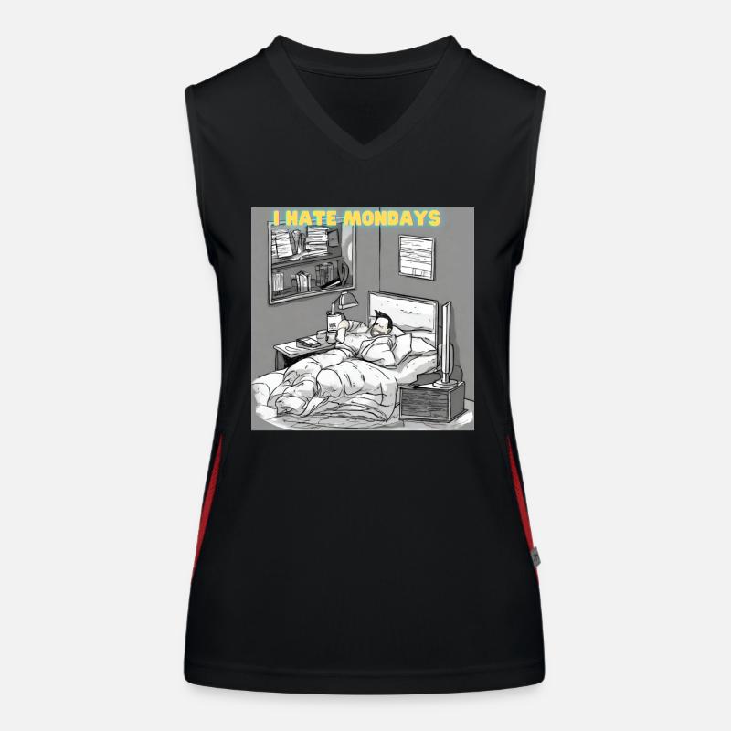 Morgenmuffel oder Langschläfer? Funktionelles Kontrast-Tank Top für Frauen