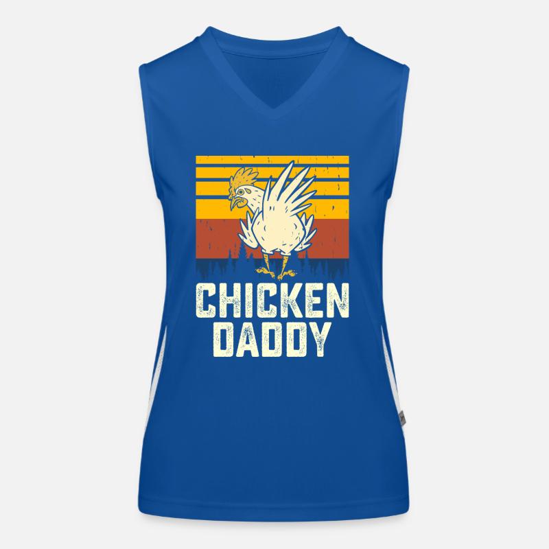 Papa de poulet Débardeur respirant contrasté Femme