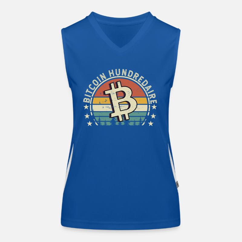 Bitcoin Krypto Kryptowährung Funktionelles Kontrast-Tank Top für Frauen