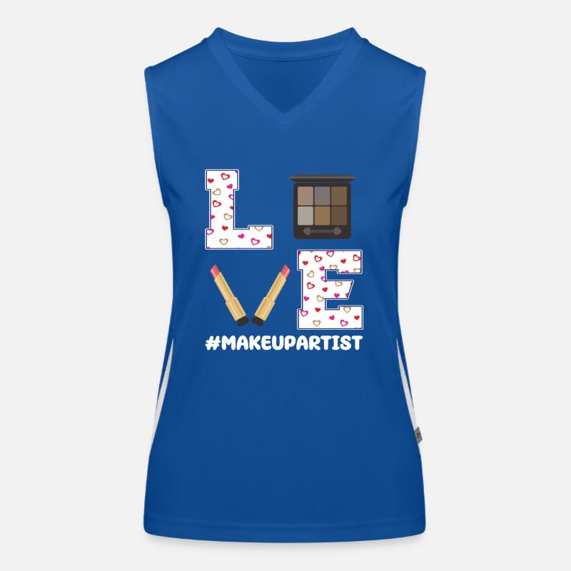 Conception de maquilleuse pour la Saint-Valentin Débardeur respirant contrasté Femme