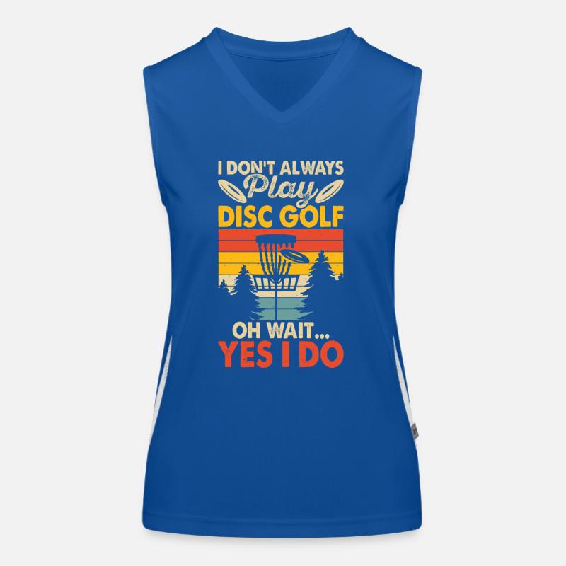 Discgolf Disc Golf Funktionelles Kontrast-Tank Top für Frauen