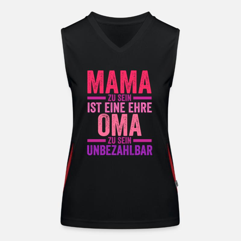 Mutter Großmutter Mama Oma Funktionelles Kontrast-Tank Top für Frauen