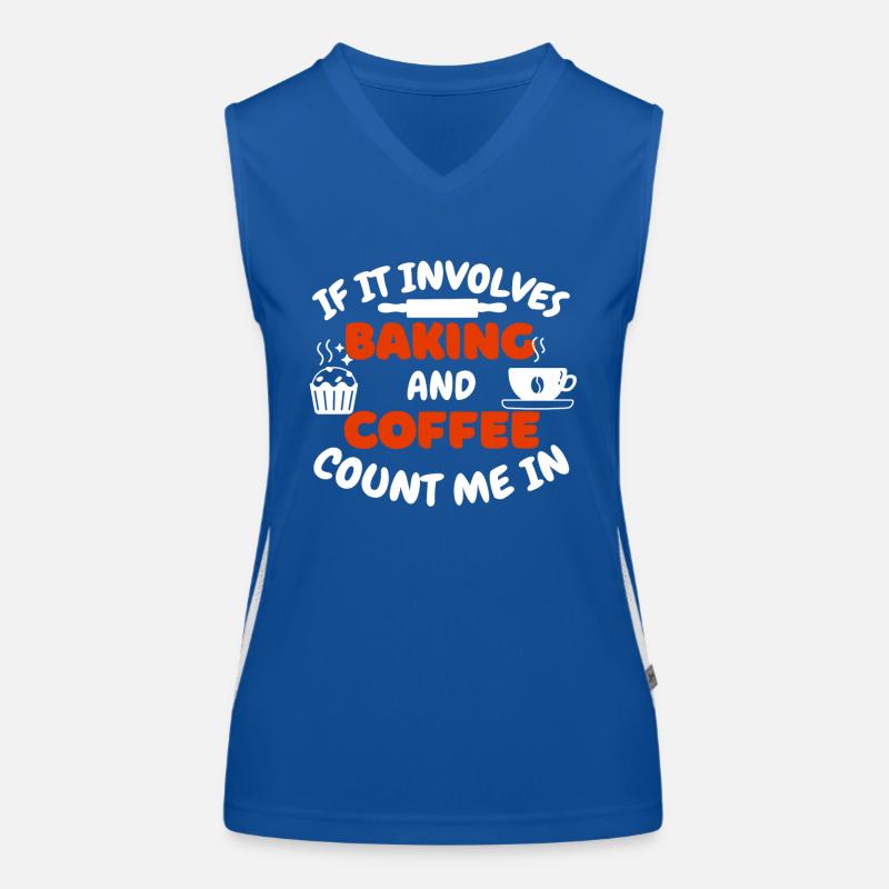 Baker Coffee Confectioner Café Bakery Coffee Baking Débardeur respirant contrasté Femme
