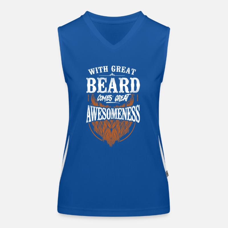 Beard Lover Bearded Man Ginger Funktionelles Kontrast-Tank Top für Frauen