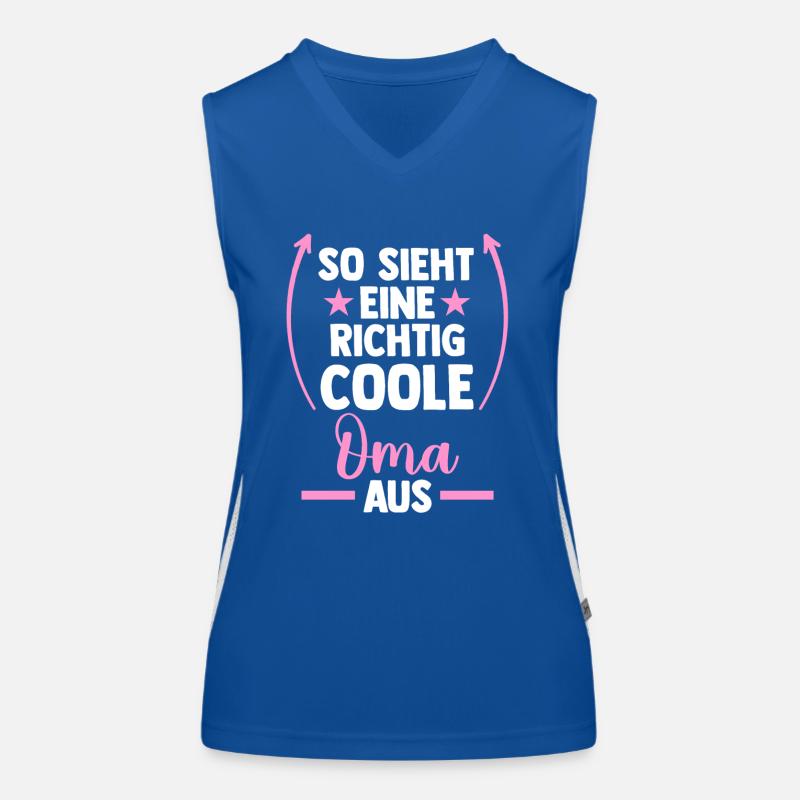 Großmutter Coole Oma Funktionelles Kontrast-Tank Top für Frauen
