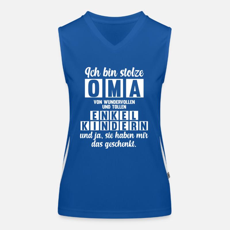 Großmutter Enkelkinder Oma Funktionelles Kontrast-Tank Top für Frauen