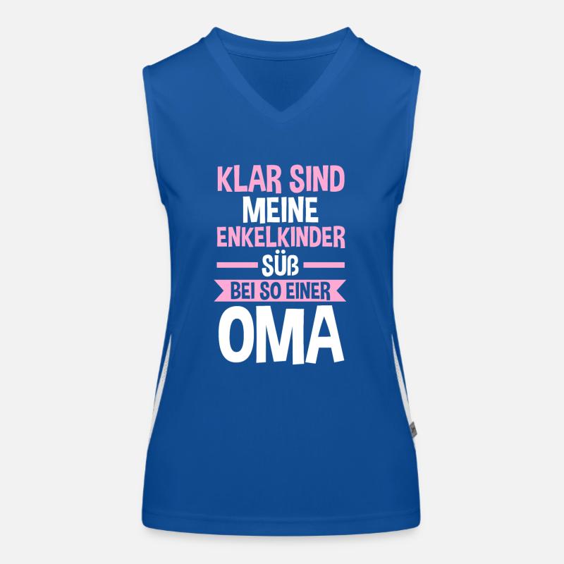 Großmutter Oma Funktionelles Kontrast-Tank Top für Frauen