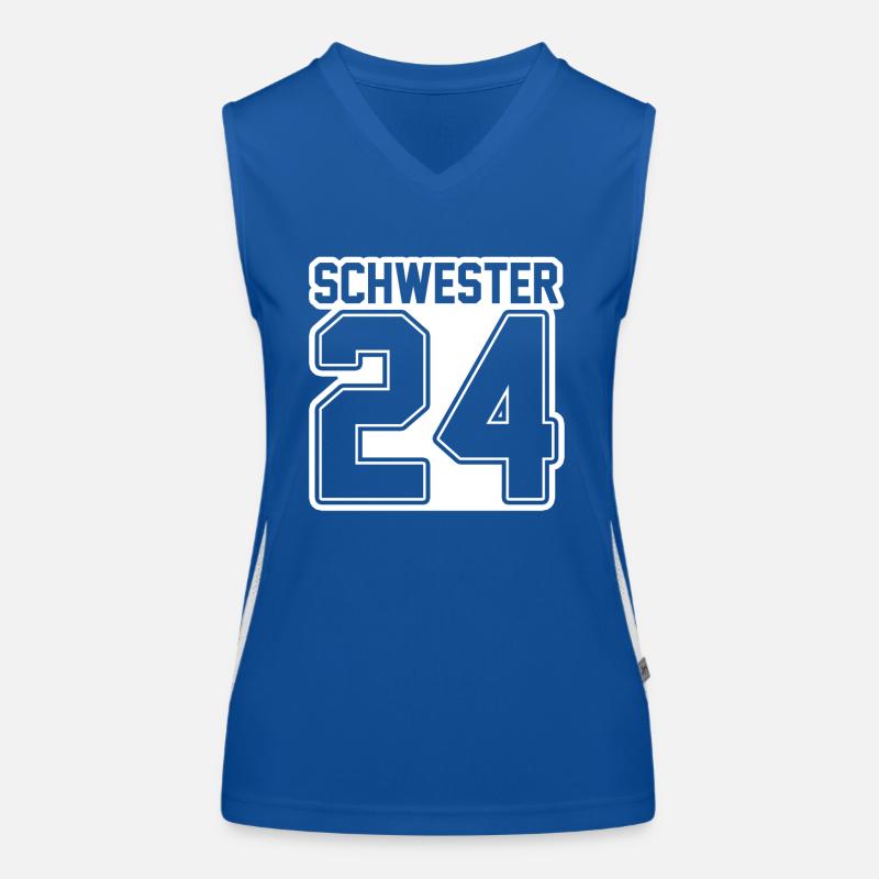 Werdende Schwester 2024 Funktionelles Kontrast-Tank Top für Frauen