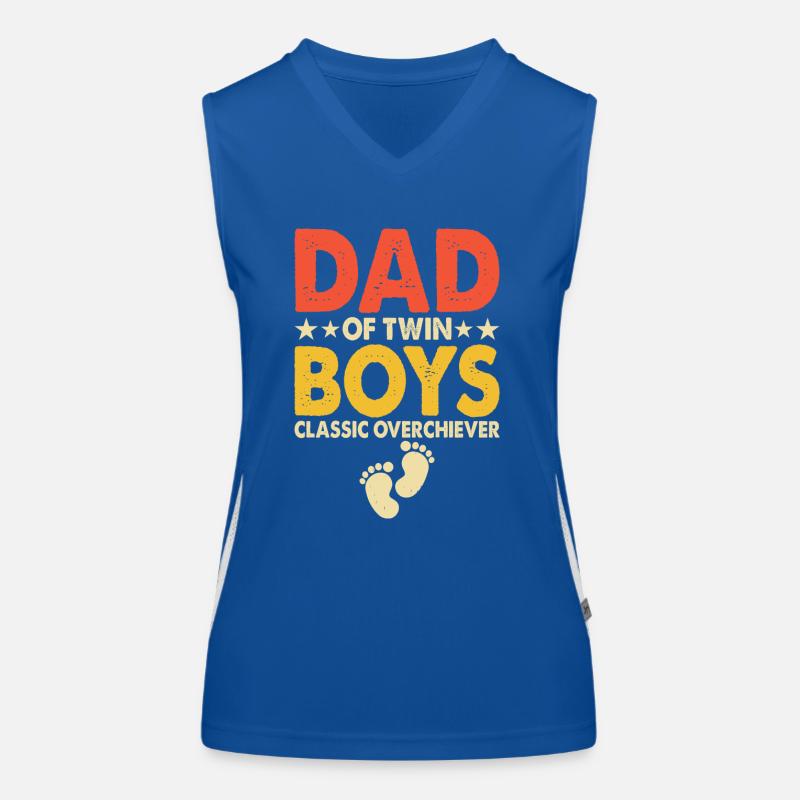 Twins Dad Dad Women's Functional Contrast Tank Top