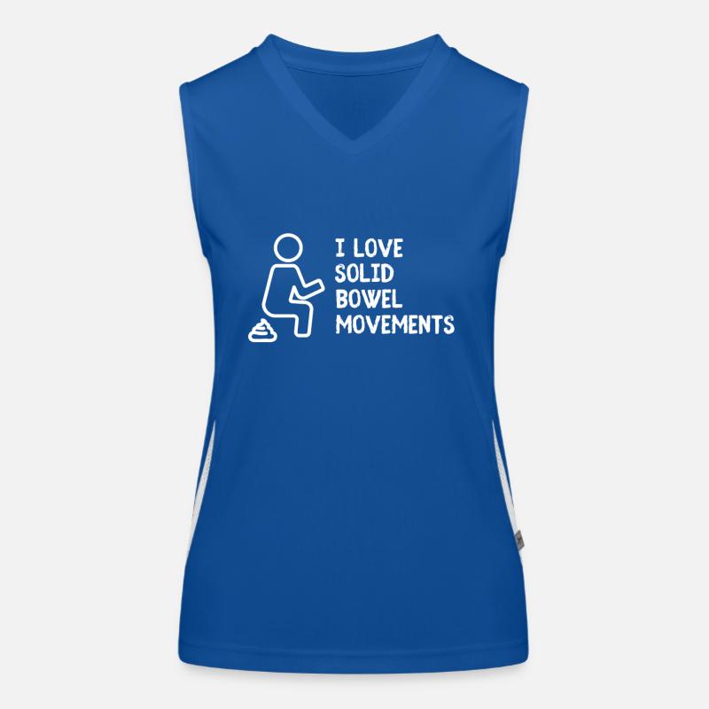 I Love Solid Bowel Movements Funktionelles Kontrast-Tank Top für Frauen