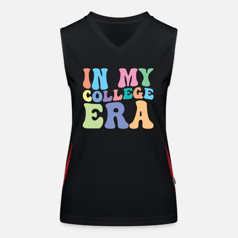 Hochschule Retro Groovy Student Funktionelles Kontrast-Tank Top für Frauen