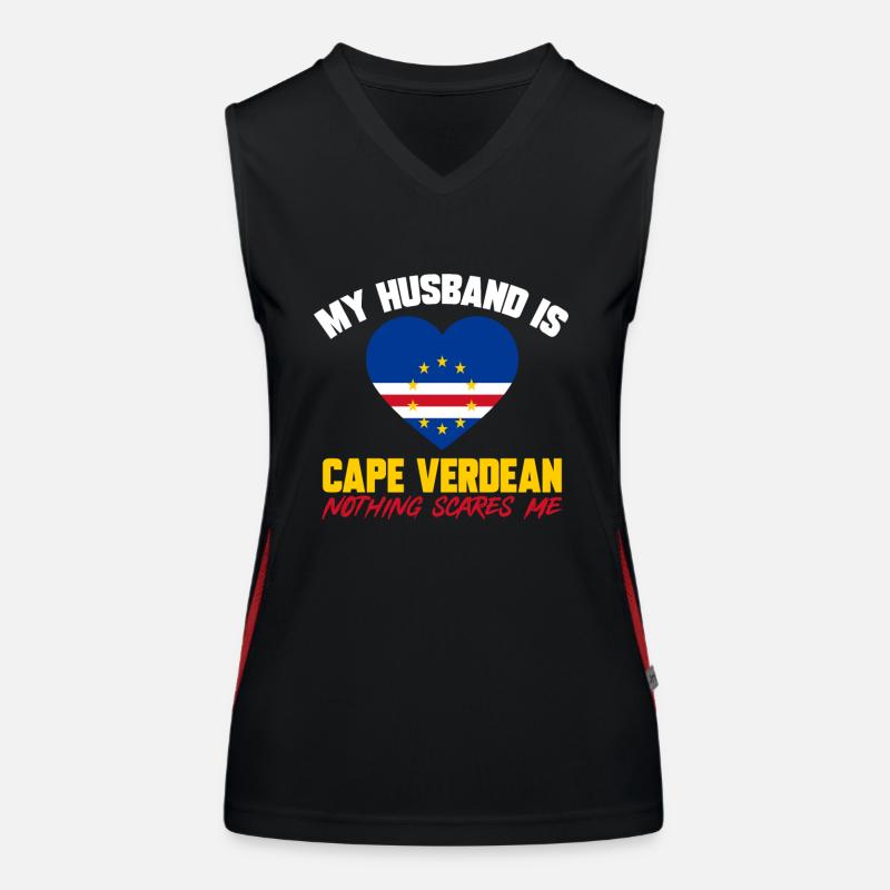 Drapeau du Cap-Vert Drapeau du Cap-Vert Débardeur respirant contrasté Femme