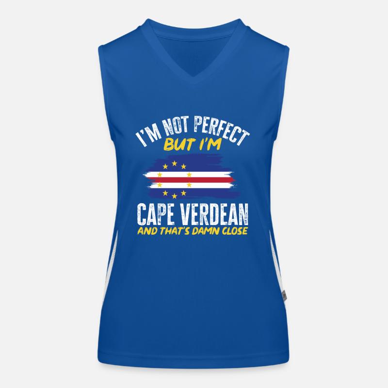 Cape Verde flag Cabo Verde flag Women's Functional Contrast Tank Top