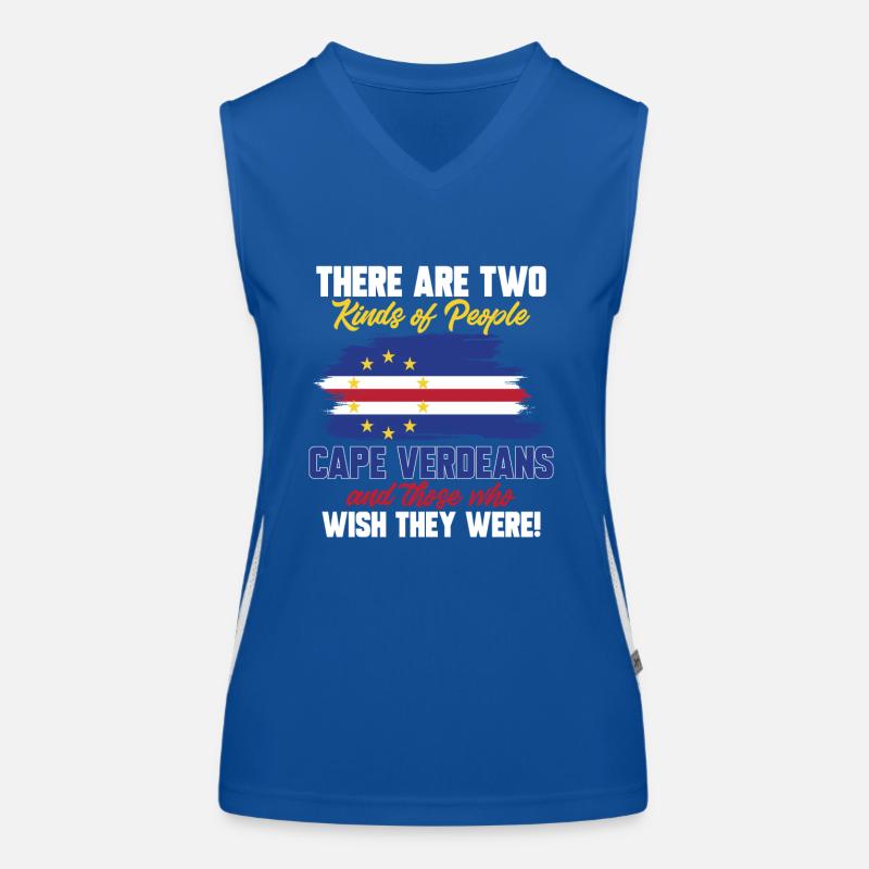Drapeau du Cap-Vert Drapeau du Cap-Vert Débardeur respirant contrasté Femme