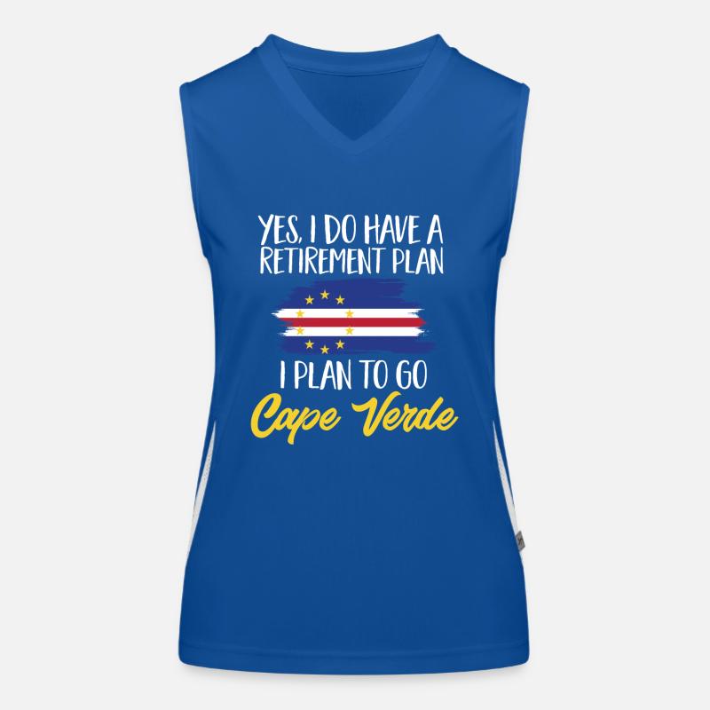 Cape Verde flag Cabo Verde flag Women's Functional Contrast Tank Top