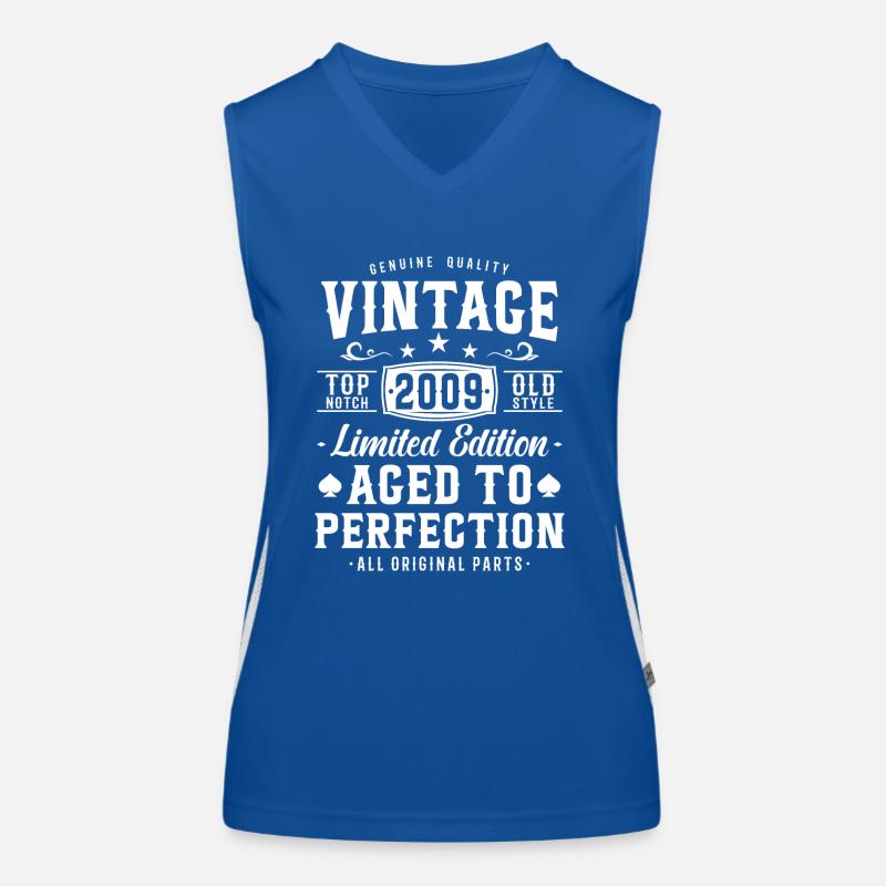 Nostalgic gift 2009 vintage Women's Functional Contrast Tank Top