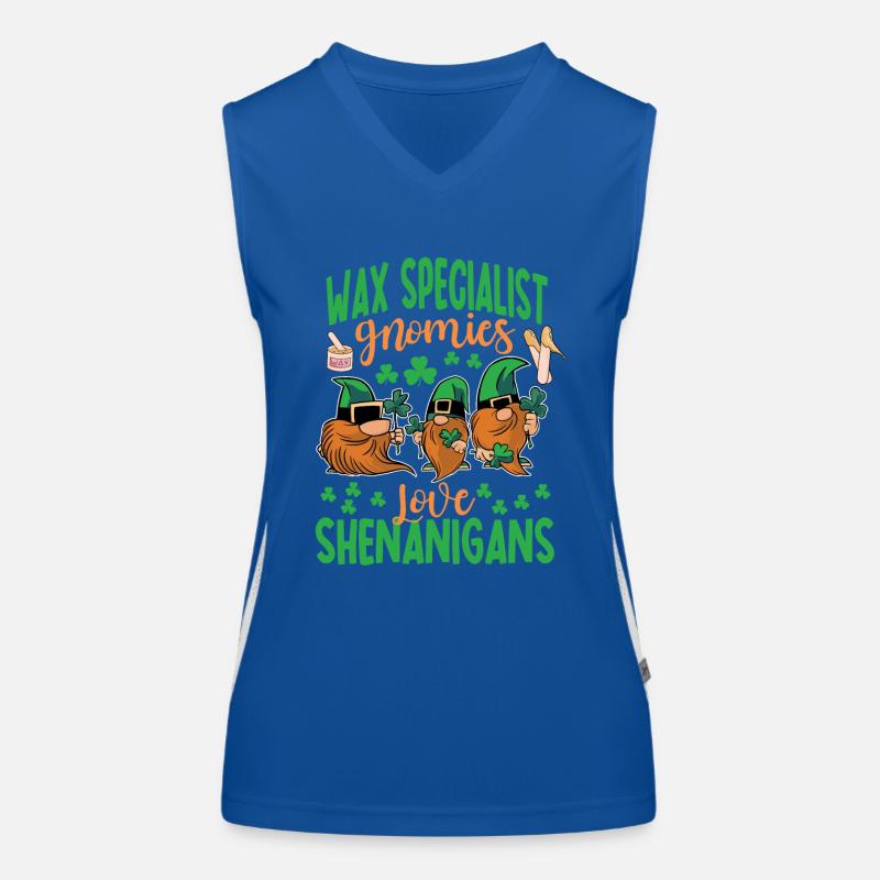 Wax Specialist Shenanigan's St. Patrick's Day Women's Functional Contrast Tank Top