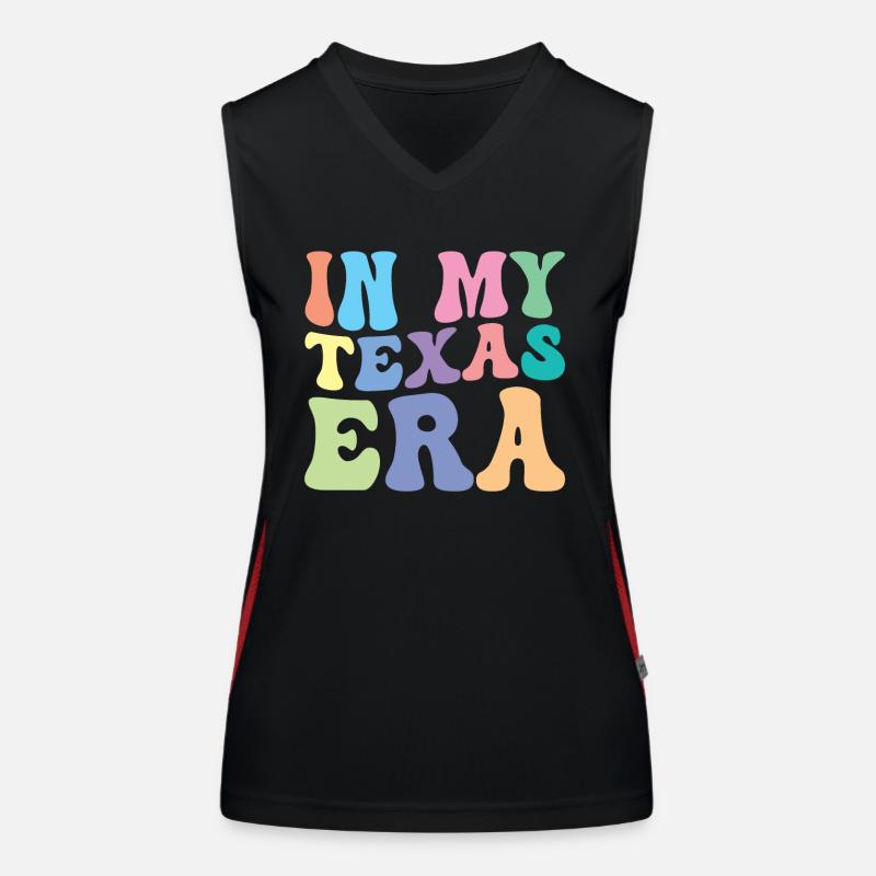 Texas Retro Groovy Funktionelles Kontrast-Tank Top für Frauen