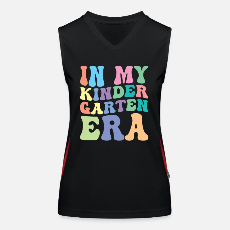 Kindergarten Retro Groovy Student Funktionelles Kontrast-Tank Top für Frauen