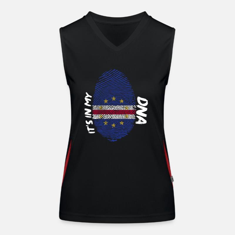 Cape Verde flag Cabo Verde flag Women's Functional Contrast Tank Top