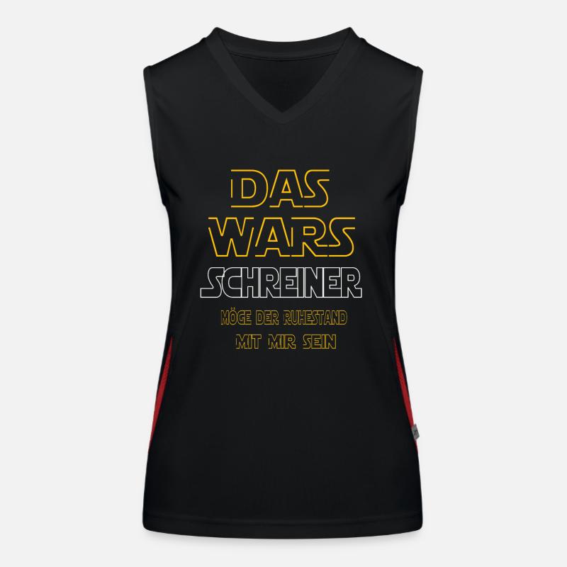 Rente Schreiner Rente Geschenk Funktionelles Kontrast-Tank Top für Frauen