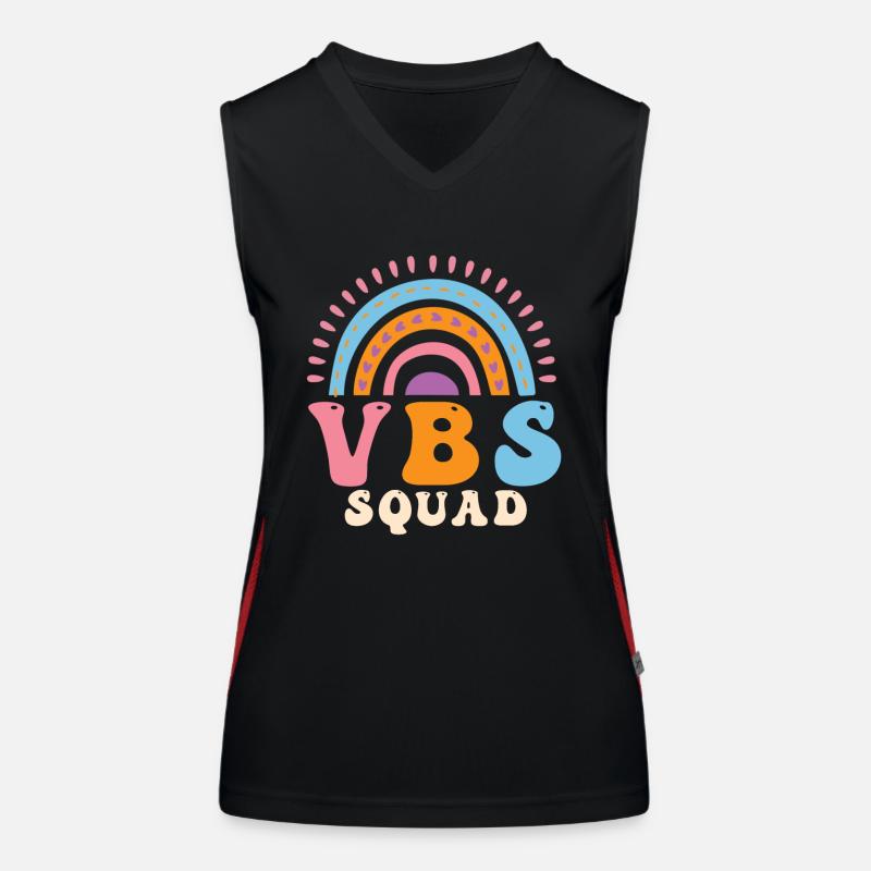 VBS Squad Bibel Shool Funktionelles Kontrast-Tank Top für Frauen