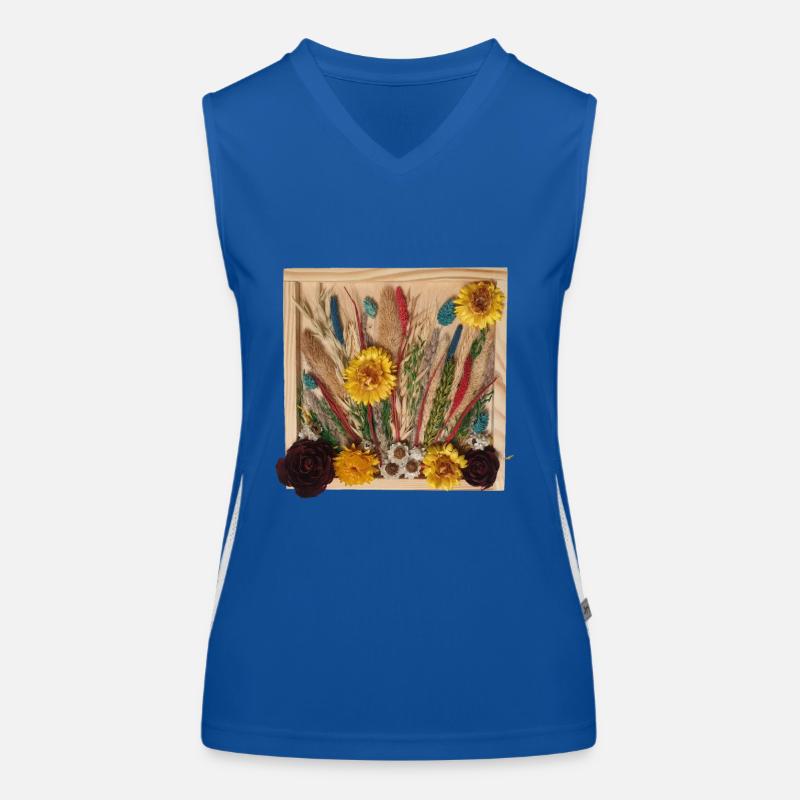 Polish Summer Meadow Composition Women's Functional Contrast Tank Top