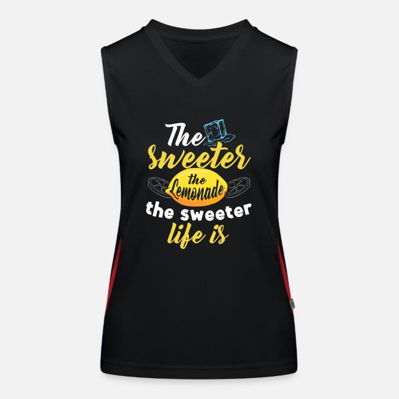 Sweeter Lemonade Sweeter Life Unternehmen Funktionelles Kontrast-Tank Top für Frauen