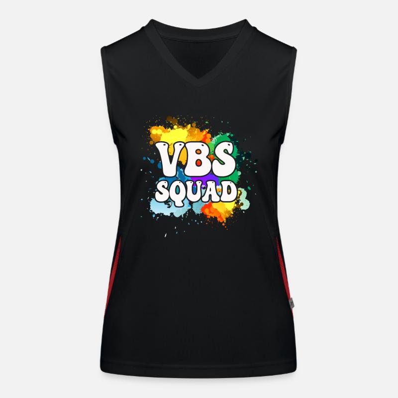 VBS Squad Bibel Shool Funktionelles Kontrast-Tank Top für Frauen