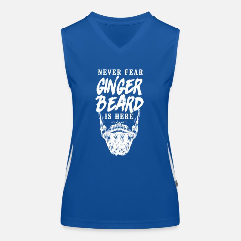Beard Lover Bearded Man Ginger Funktionelles Kontrast-Tank Top für Frauen