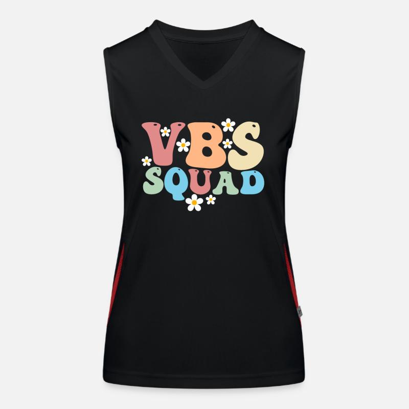 VBS Squad Bibel Shool Funktionelles Kontrast-Tank Top für Frauen
