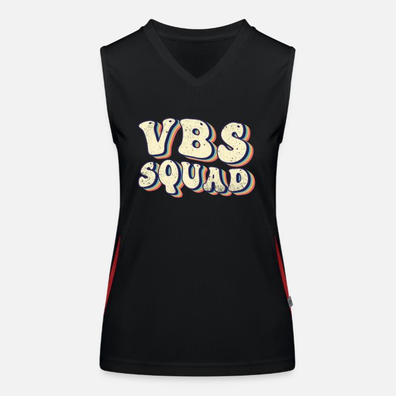 VBS Squad Bibel Shool Funktionelles Kontrast-Tank Top für Frauen