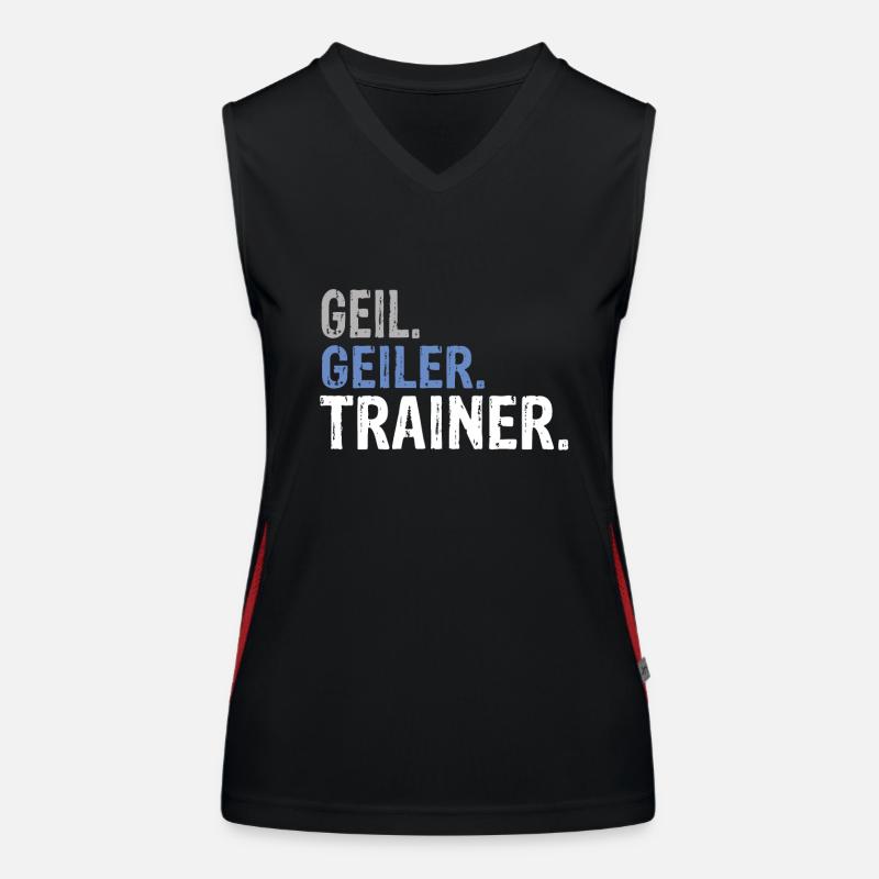 Trainer Bester Trainer Trainer Geburtstag Trainer Funktionelles Kontrast-Tank Top für Frauen