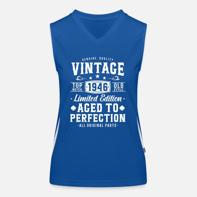 Nostalgisches Geburtstagsgeschenk 1946 Funktionelles Kontrast-Tank Top für Frauen