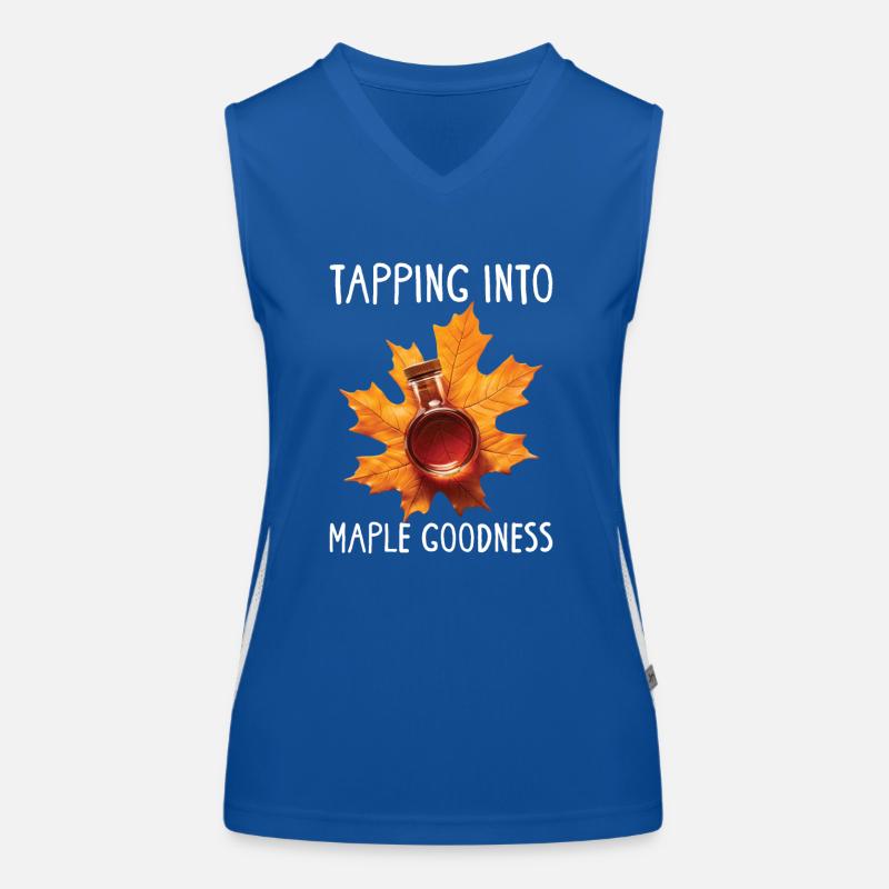 Tradition et cônes de Maple Sirop Canada Débardeur respirant contrasté Femme