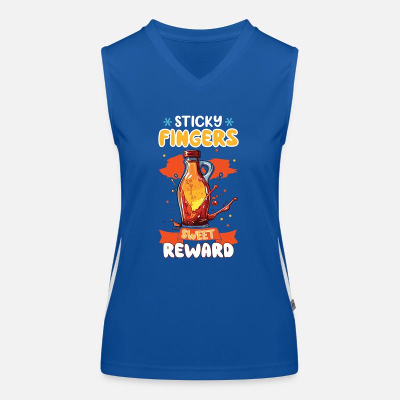 Tradition et cônes de Maple Sirop Canada Débardeur respirant contrasté Femme