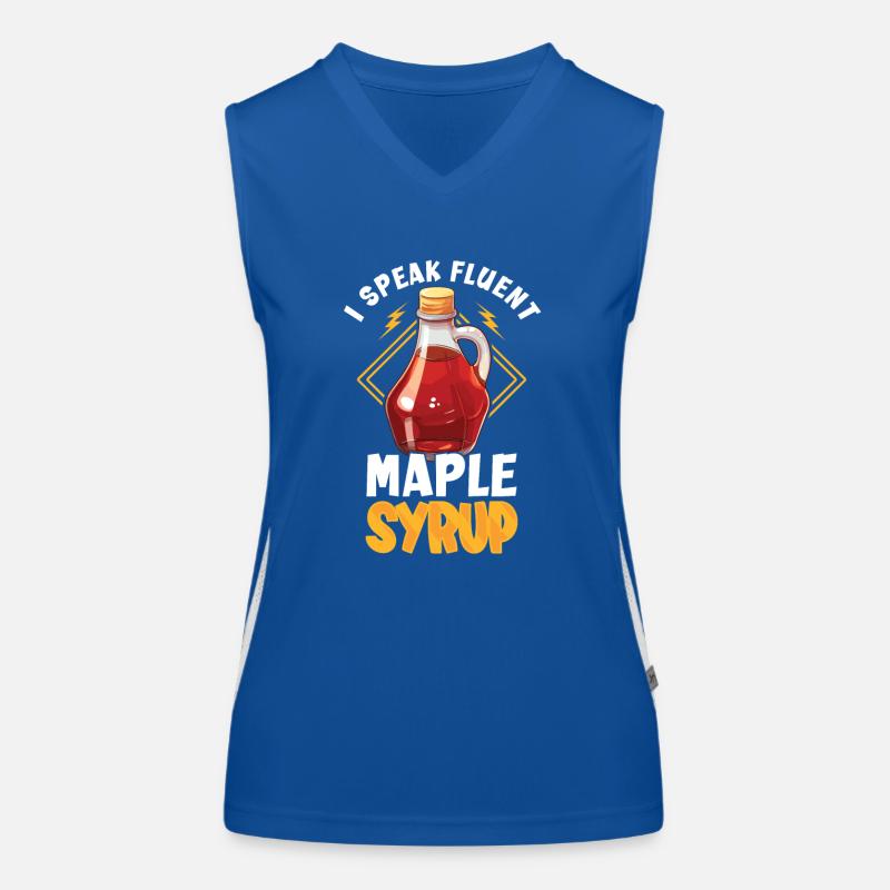 Sirop d’érable canada tradition et cônes Débardeur respirant contrasté Femme