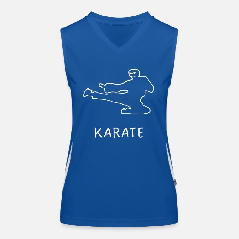 Karate Funktionelles Kontrast-Tank Top für Frauen
