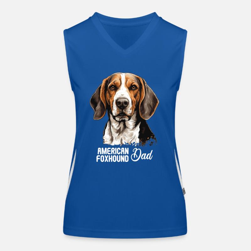 Chien American Foxhound Débardeur respirant contrasté Femme